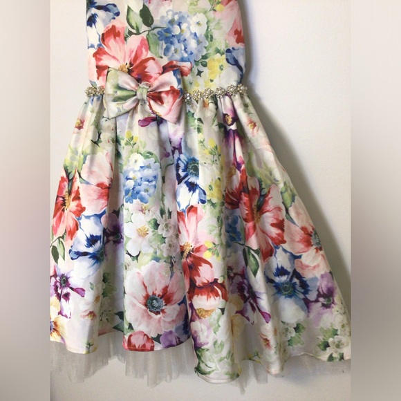 Couture princess multicolor floral dress size 10 - Picture 6 of 8